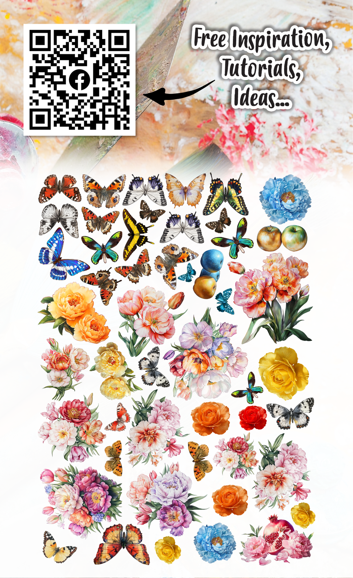 AALL & Create - Ephemera Die Cuts - Sorbet Petals- #88
