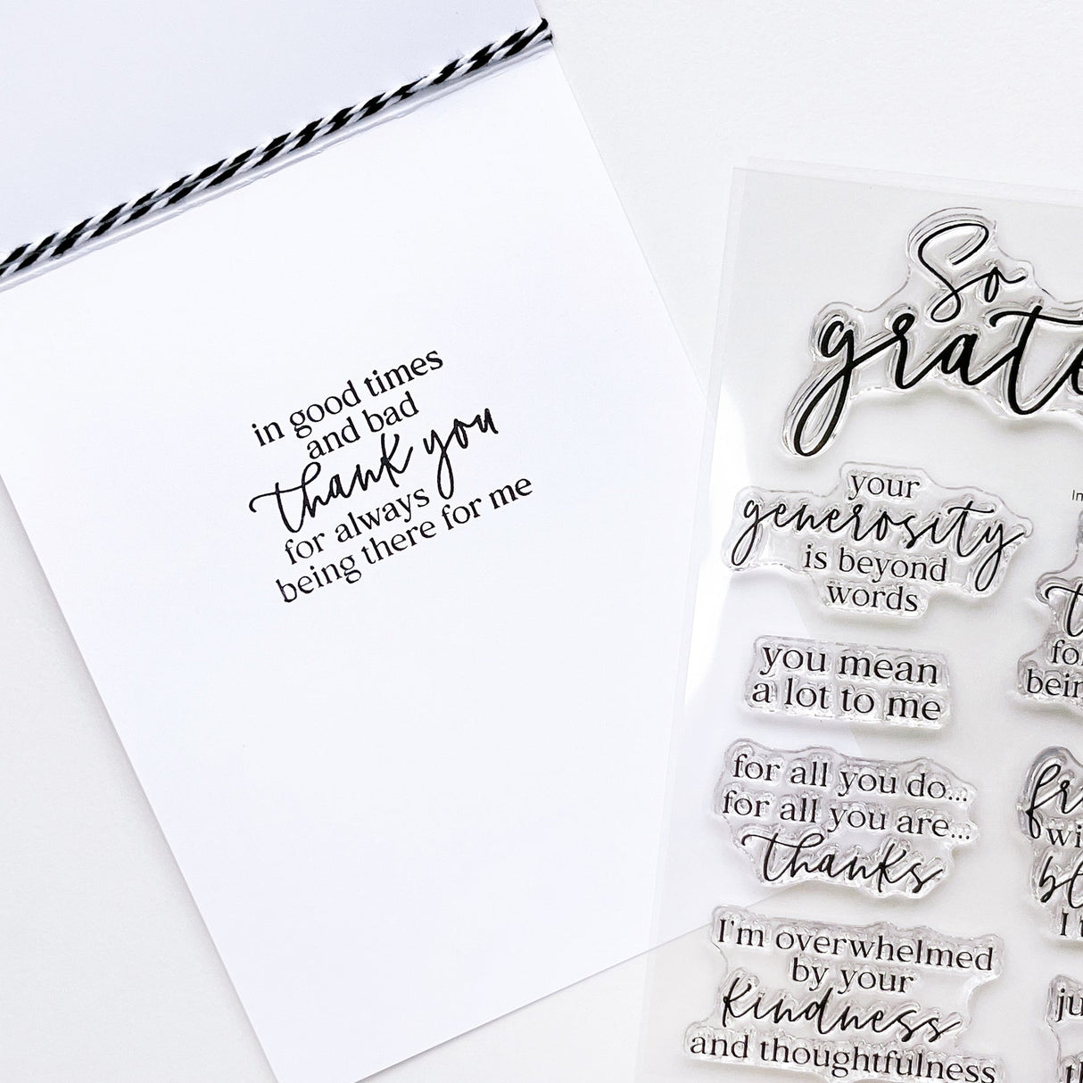 Catherine Pooler - Inside Out Gratitude Sentiments Stamp Set