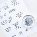 ***Pre-Order*** Catherine Pooler - Excerpts Sentiments - Stamp Set