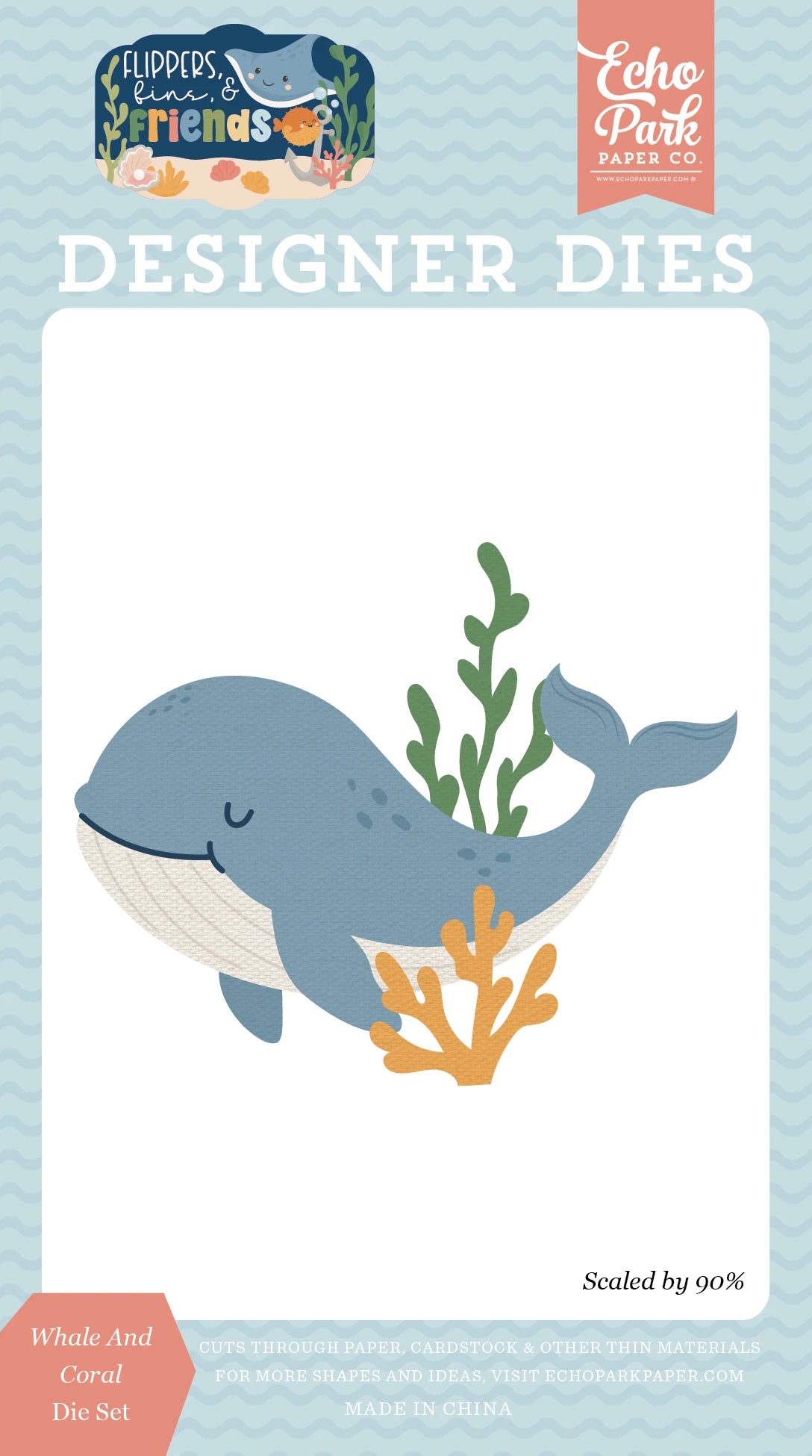 ***Pre-Order*** Echo Park - Flippers Fins And Friends - Whale And Coral Die Set