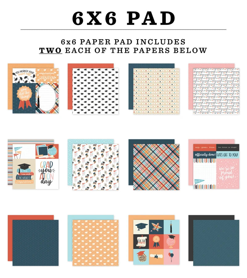 ***Pre-Order*** Echo Park - Happy Graduation - 6x6 Paper Pad