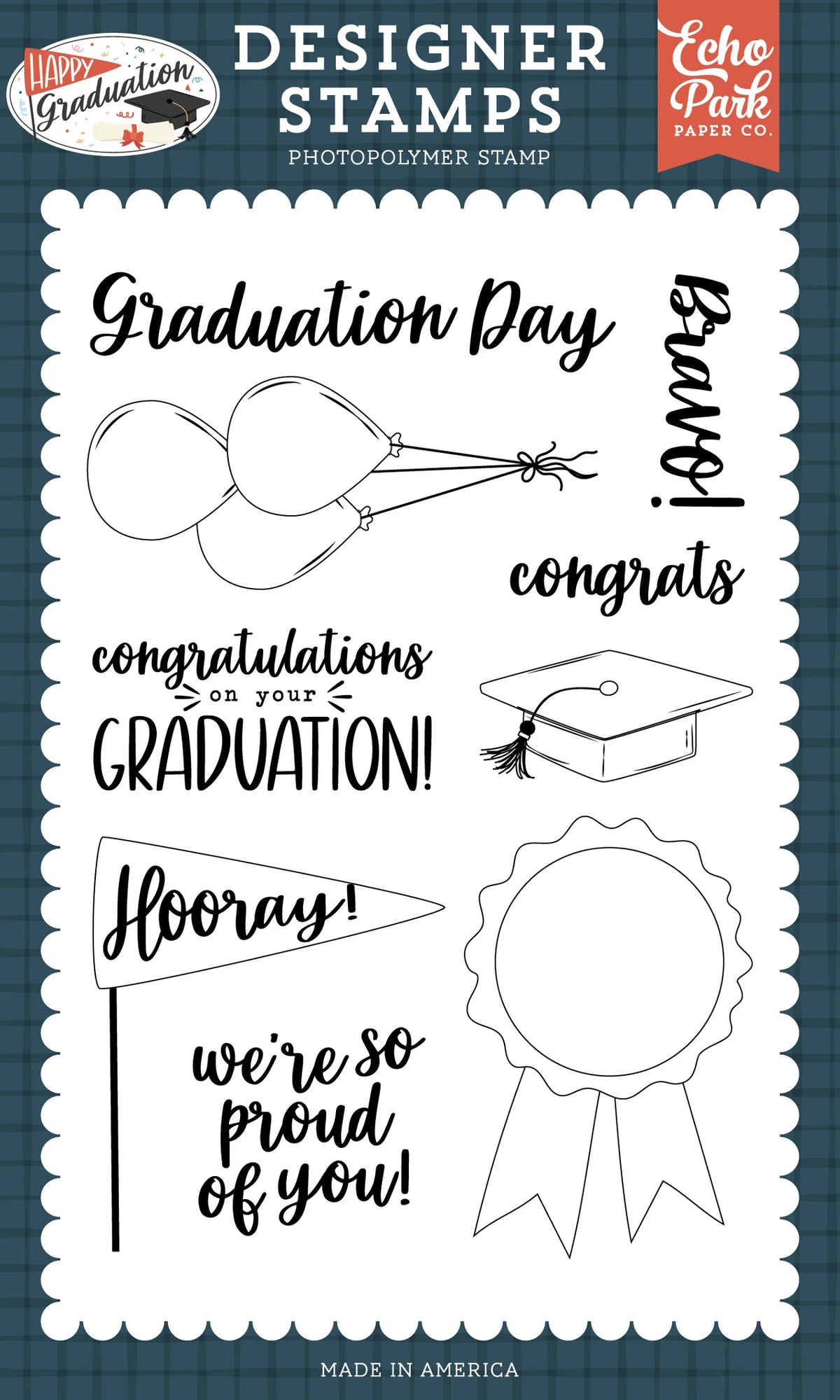 ***Pre-Order*** Echo Park - Happy Graduation - Graduation Day Stamp Set
