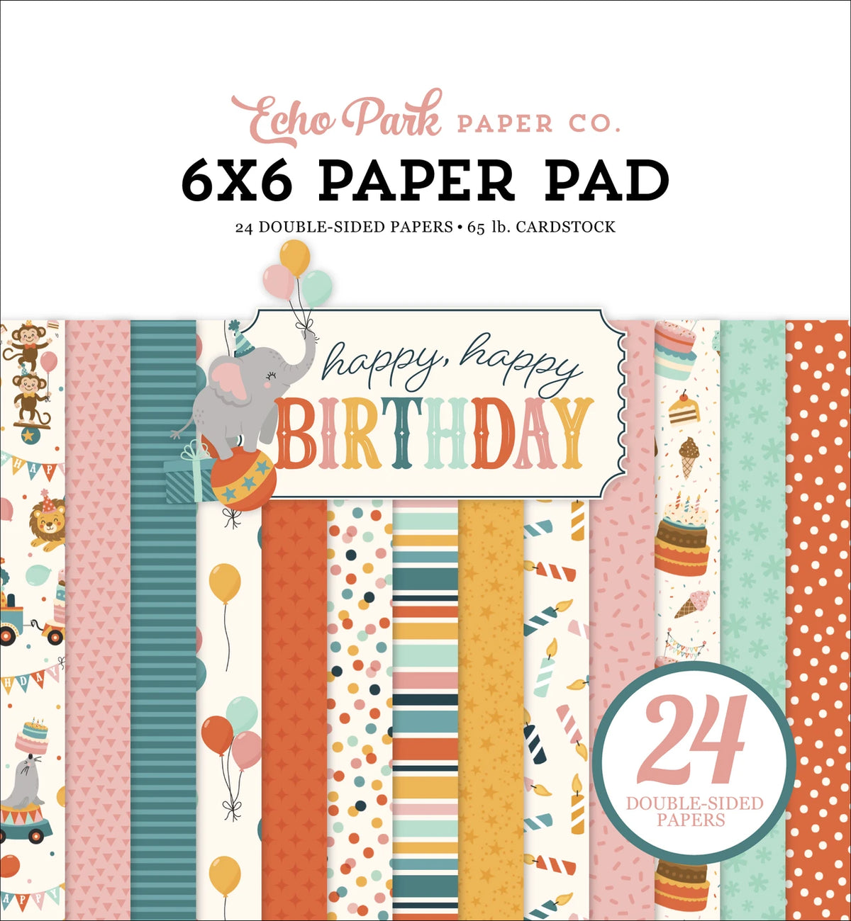 ***Pre-Order*** Echo Park - Happy Happy Birthday - 6x6 Paper Pad