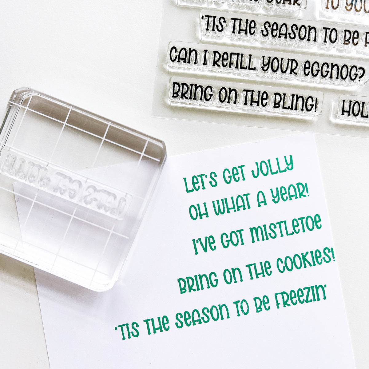 Catherine Pooler - Holiday One Liner Sentiments Stamp Set