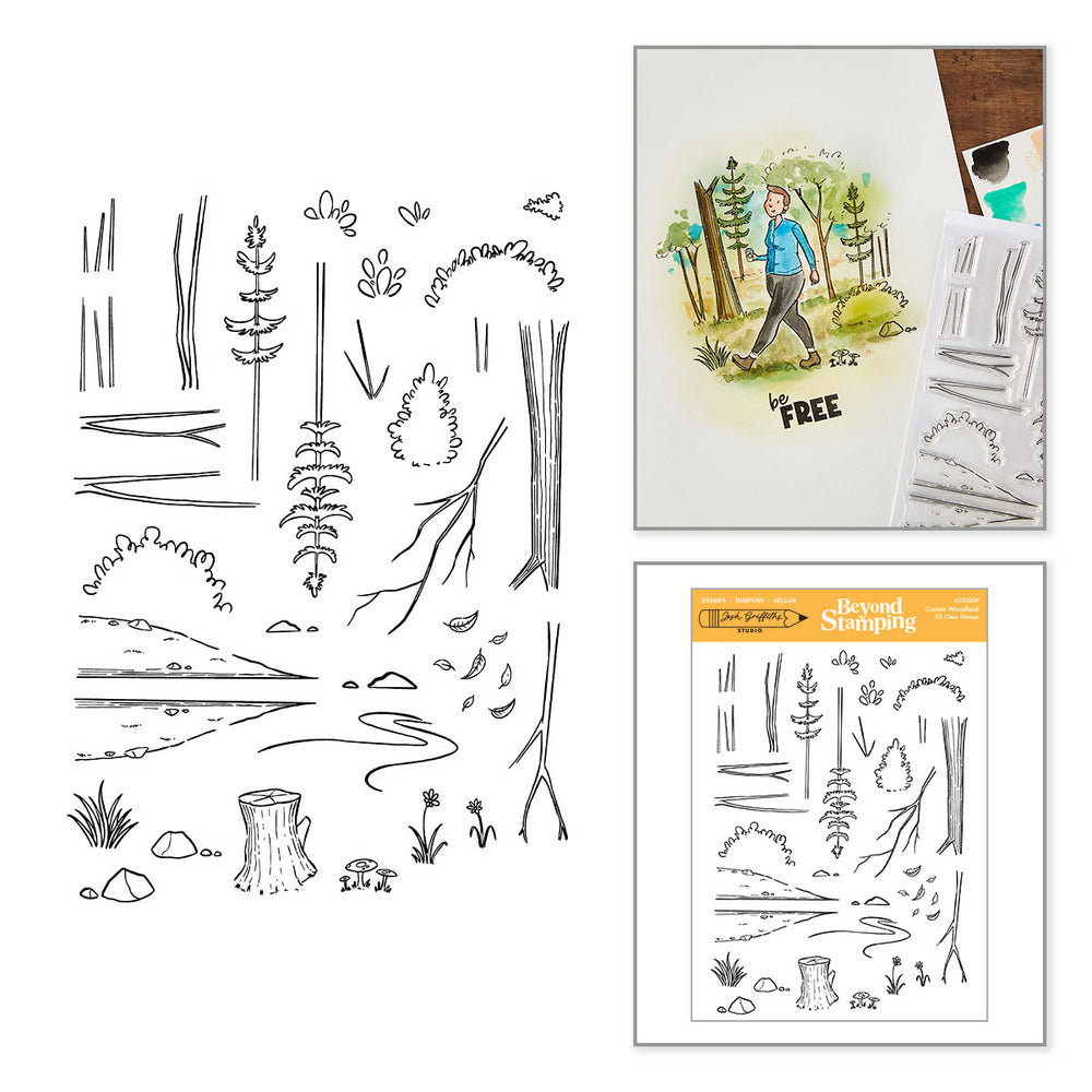 ***Pre-Order*** Spellbinders - Beyond Stamping Custom Woodland Clear Stamp Set by Josh Griffiths Studio