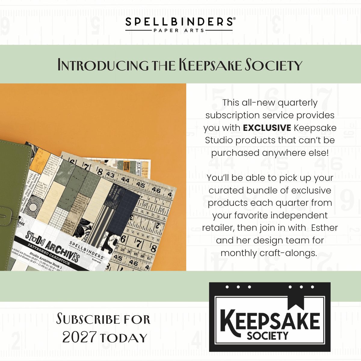 ***Pre-Order*** Spellbinders - Keepsake Society with Esther Glas - Quarter 2