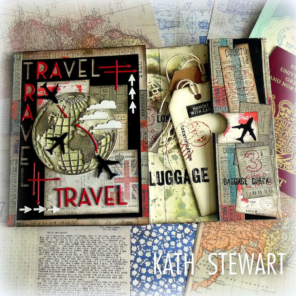 Sizzix - Thinlits Die Set 45PK Vault World Travel by Tim Holtz