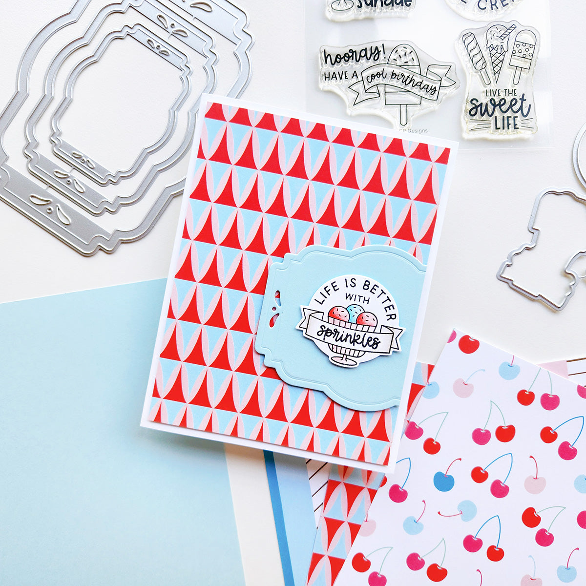 Catherine Pooler - Life is Better with Sprinkles Stamp & Die Bundle