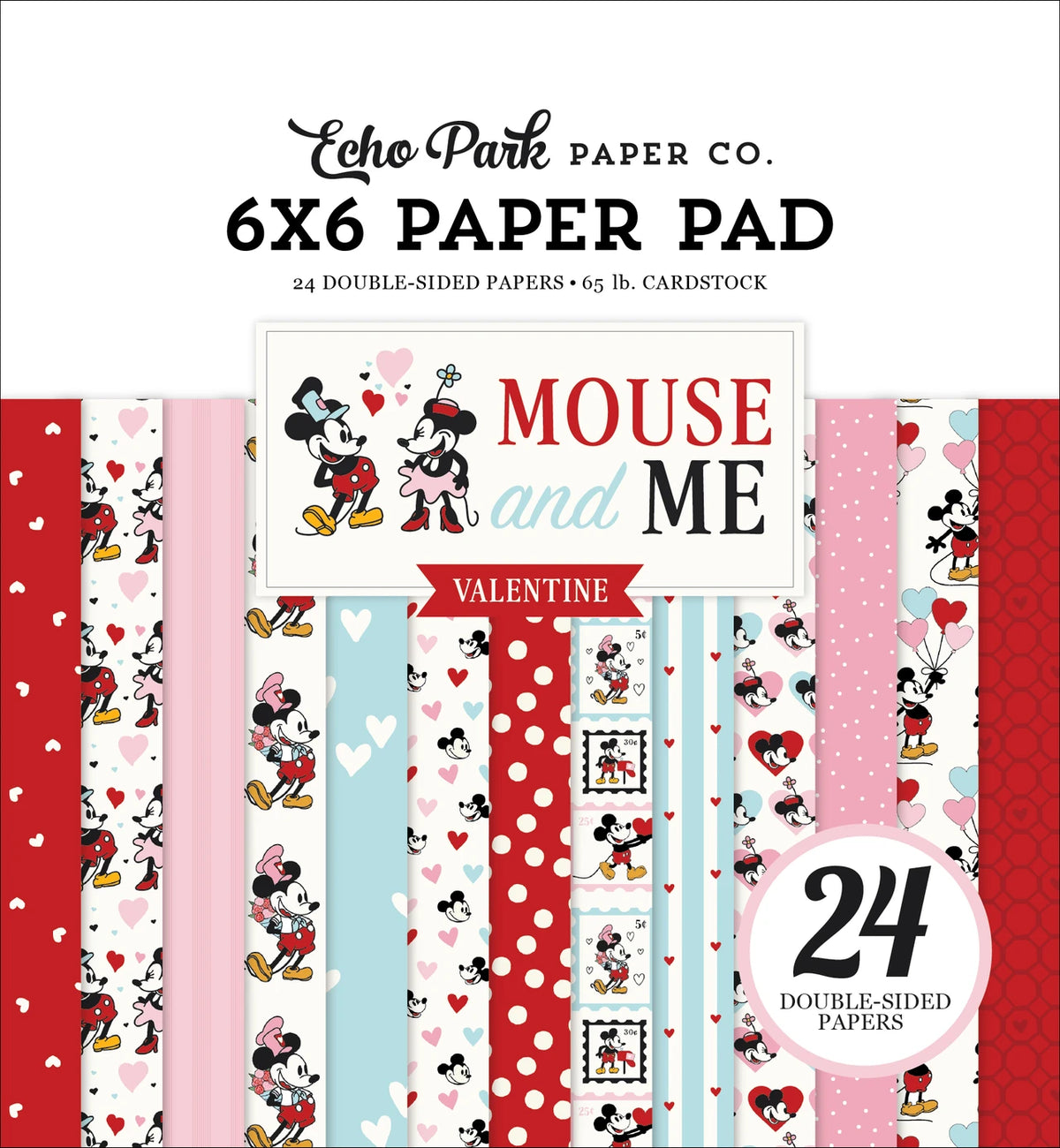 ***Pre-Order*** Echo Park - Mouse And Me Valentine - 6x6 Paper Pad