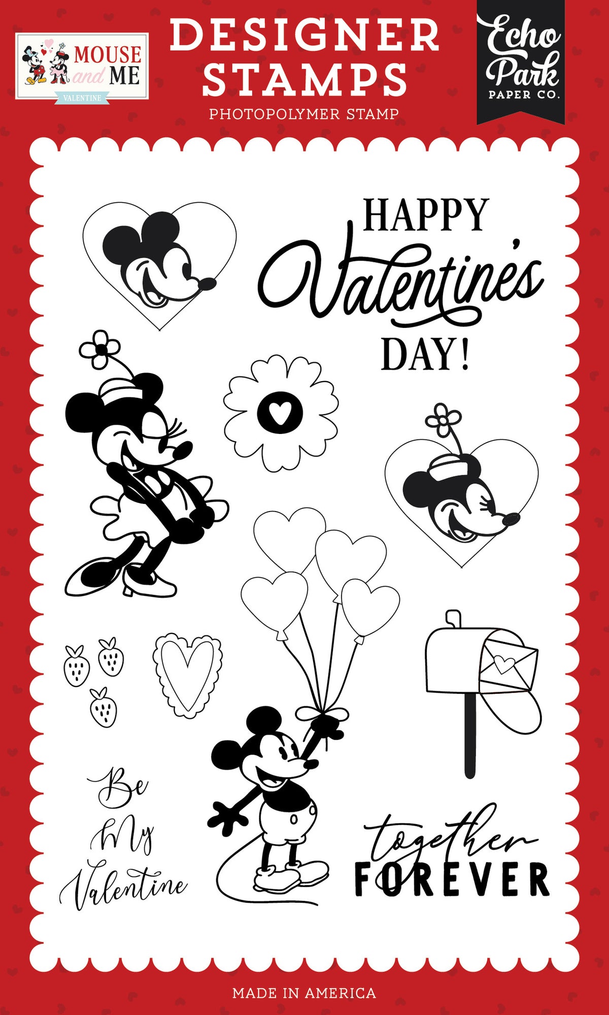 ***Pre-Order*** Echo Park - Mouse And Me Valentine - My Valentine Mouse Stamp Set