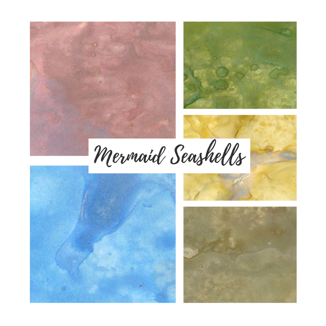 Lindy's Stamp Gang - Magicals - Shaker Set - Mermaid Seashells