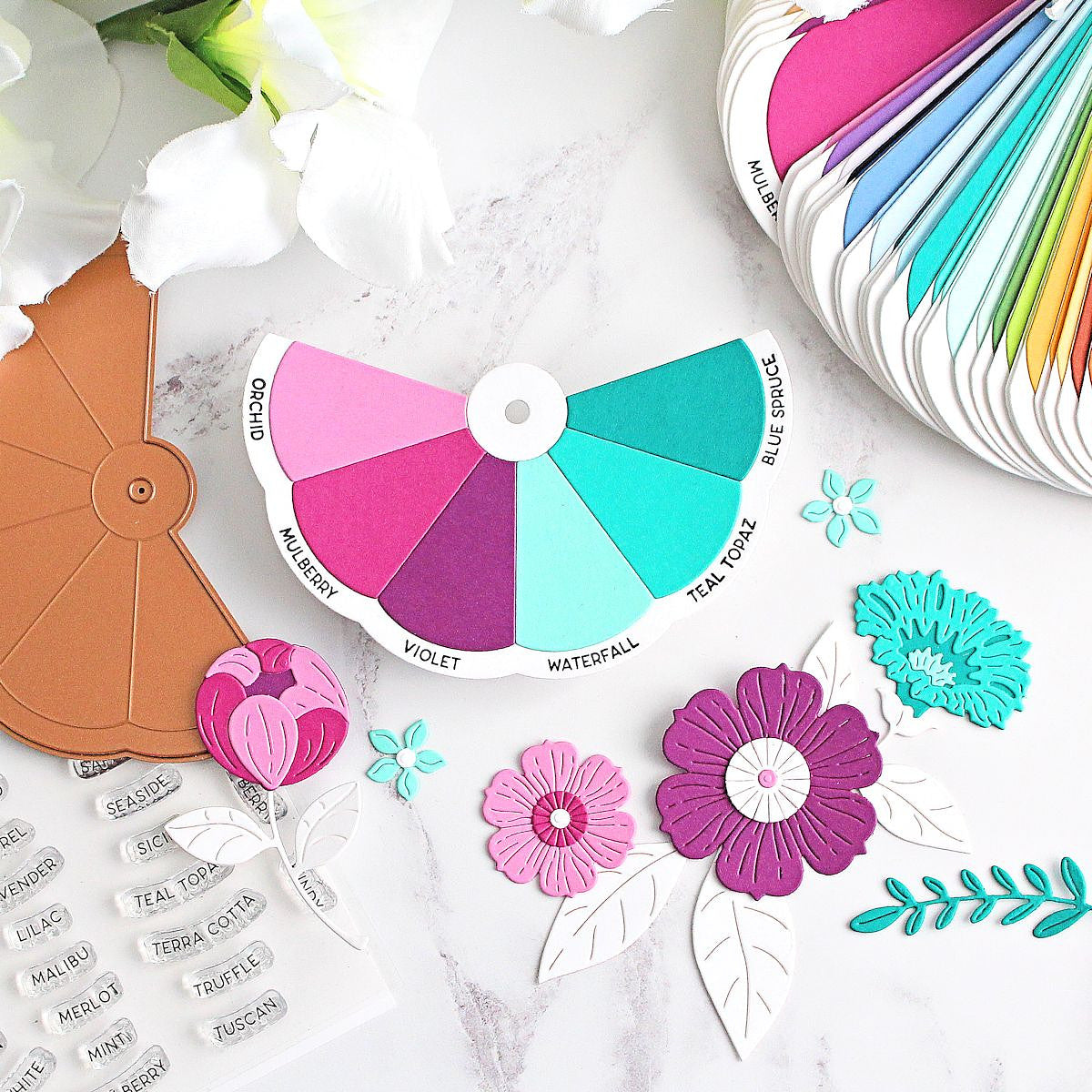 Spellbinders - Color Swatch Wheel Etched Dies