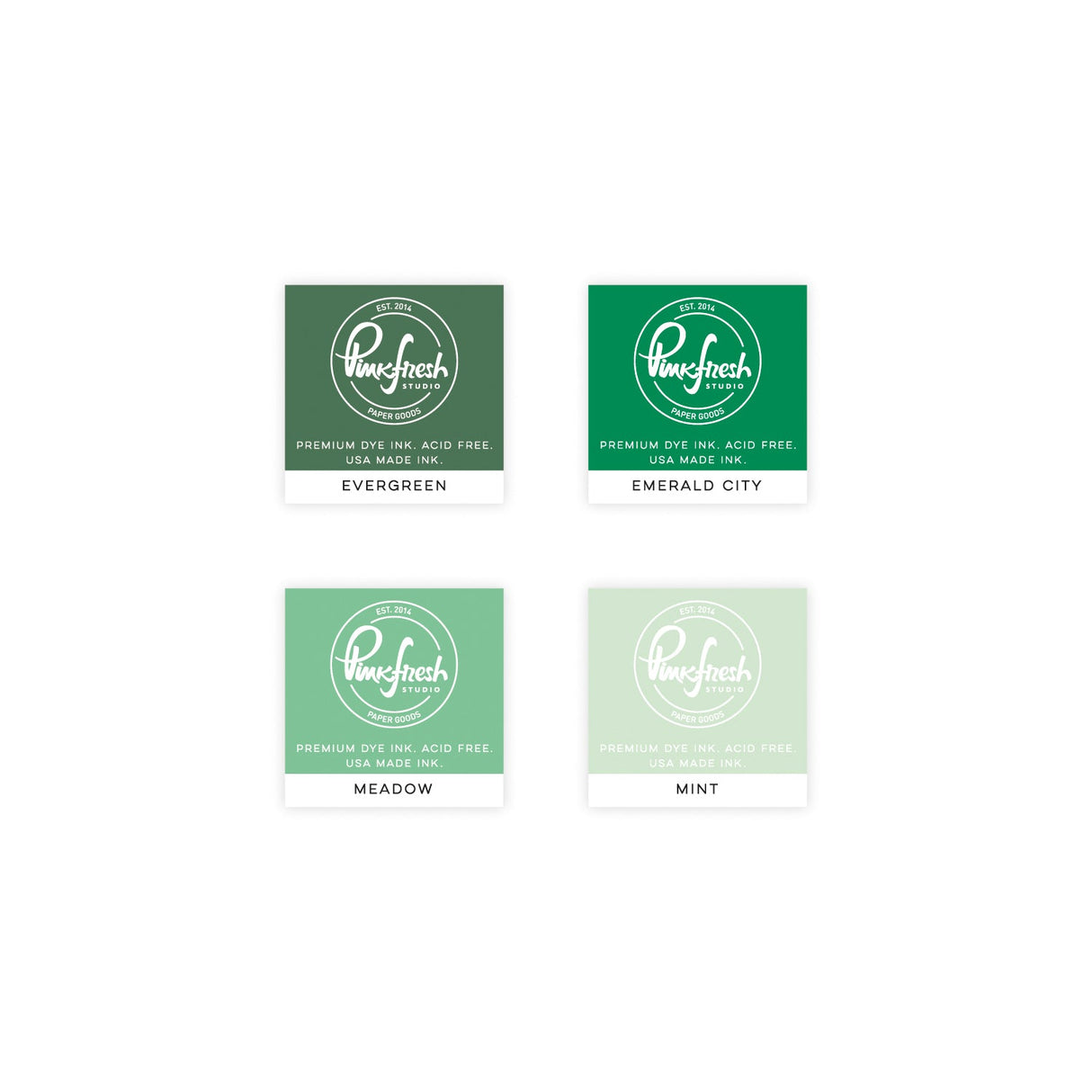 Pinkfresh Studio - Premium Dye Ink Cube Pack - Garden Stroll