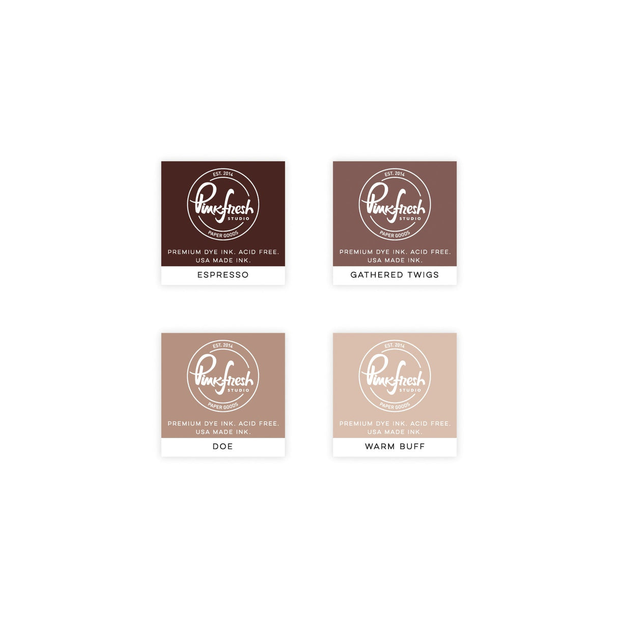 Pinkfresh Studio - Premium Dye Ink Cube Pack - Wild Truffles