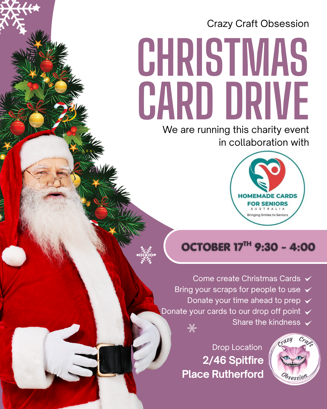 Christmas Card Drive - October 17th