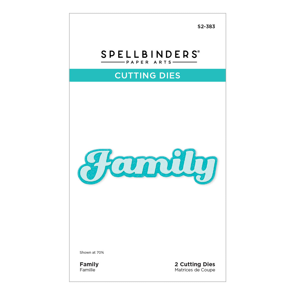 Spellbinders - Family Etched Dies