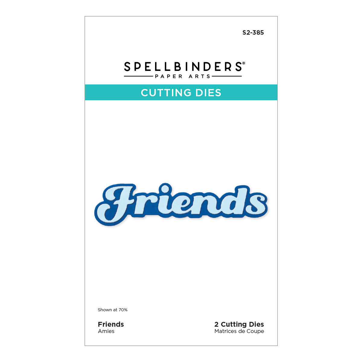 Spellbinders - Friends Etched Dies from the Storytelling by Spellbinders Collection