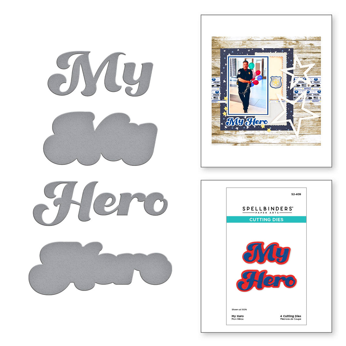Spellbinders - My Hero Etched Dies
