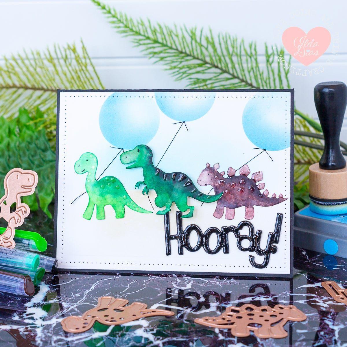 Spellbinders - Die D-Lites Dinosaurs Etched Dies