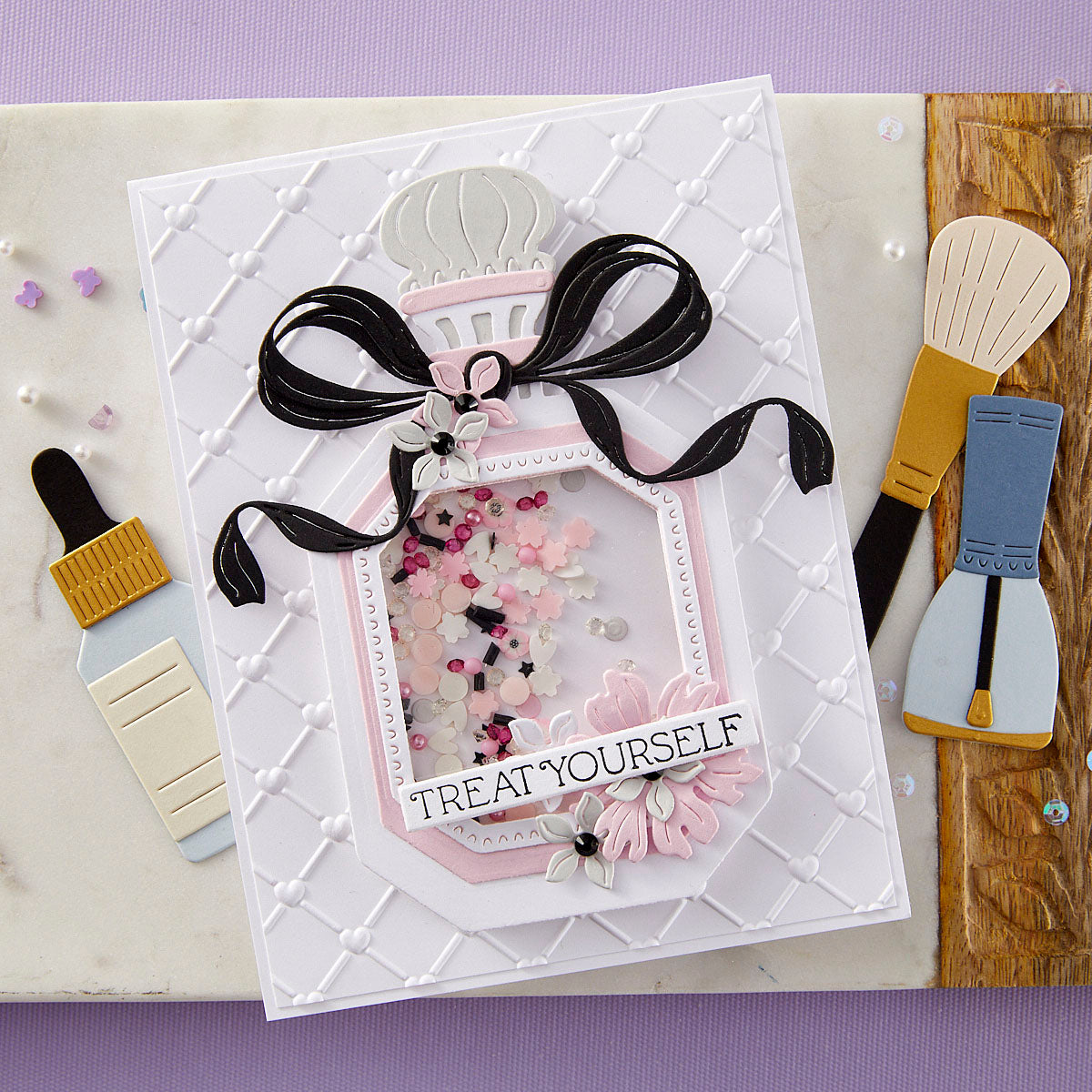 Spellbinders - Cross My Heart 3D Embossing Folder