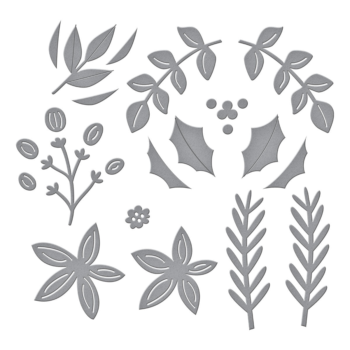 Spellbinders - Christmas Foliage Etched Dies by Lisa Horton