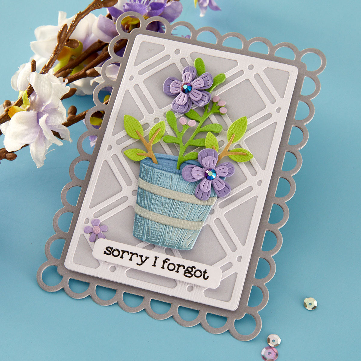 Spellbinders - Decorative Lattice Etched Dies by Lisa Horton