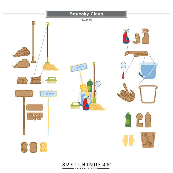 ***Pre-Order*** Spellbinders - Shiny New Day - Squeaky Clean Etched Dies