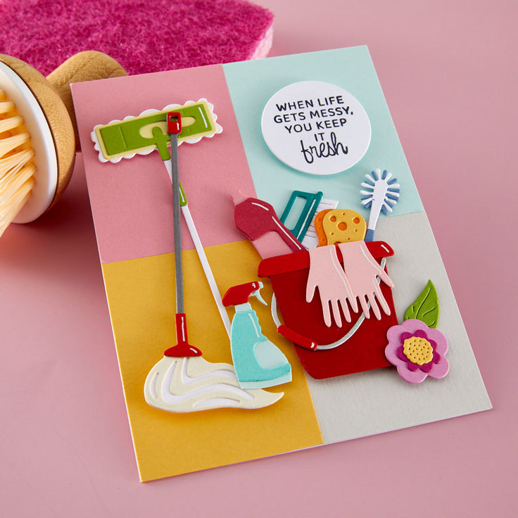 ***Pre-Order*** Spellbinders - Shiny New Day - Squeaky Clean Etched Dies