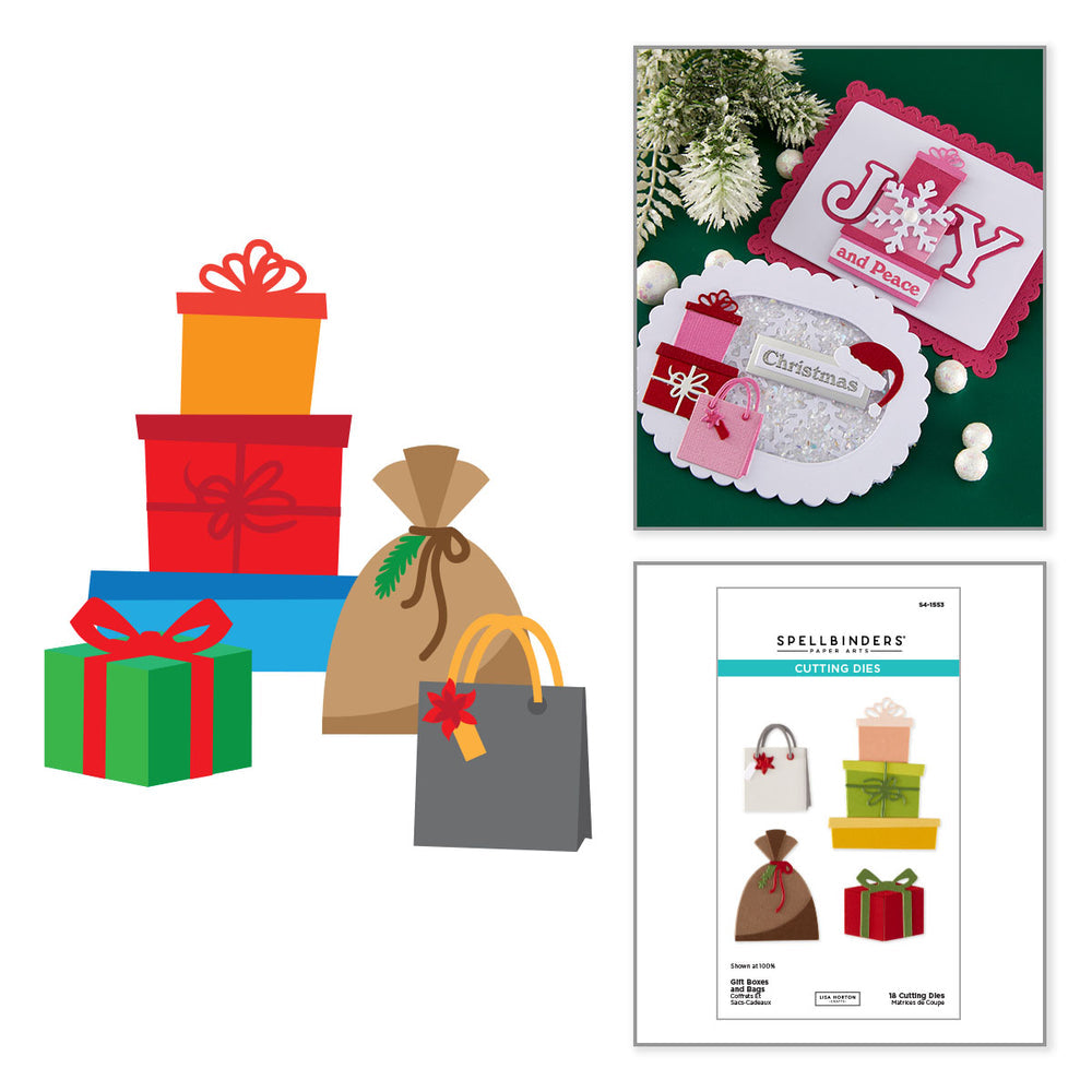 ***Pre-Order*** Spellbinders - Gift Boxes and Bags Etched Dies by Lisa Horton
