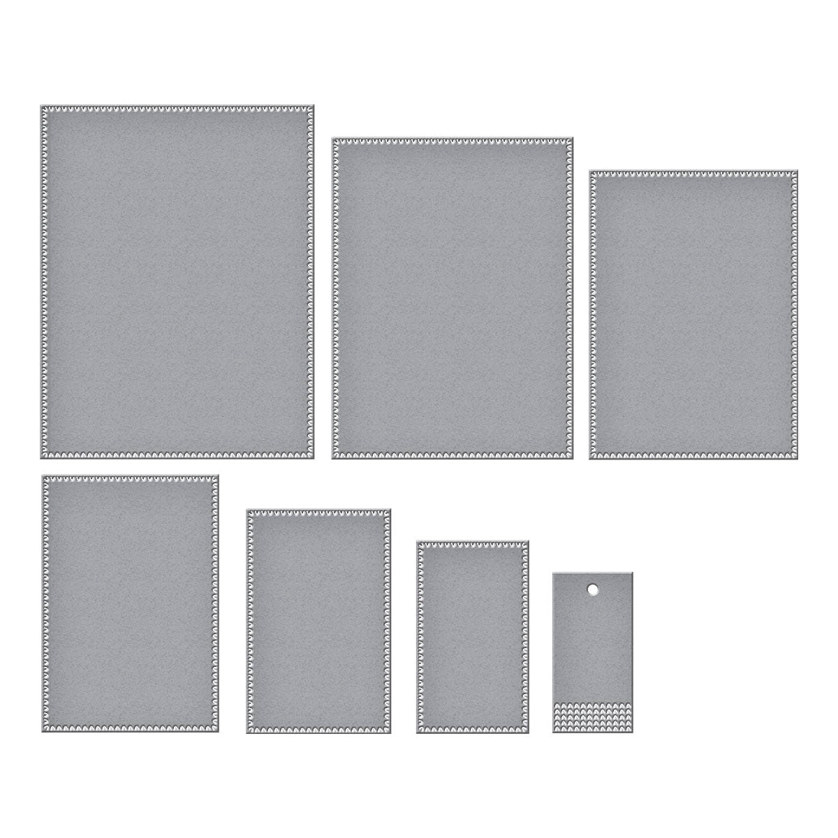 Spellbinders - Perfect Touch Rectangles and Tag Etched Dies