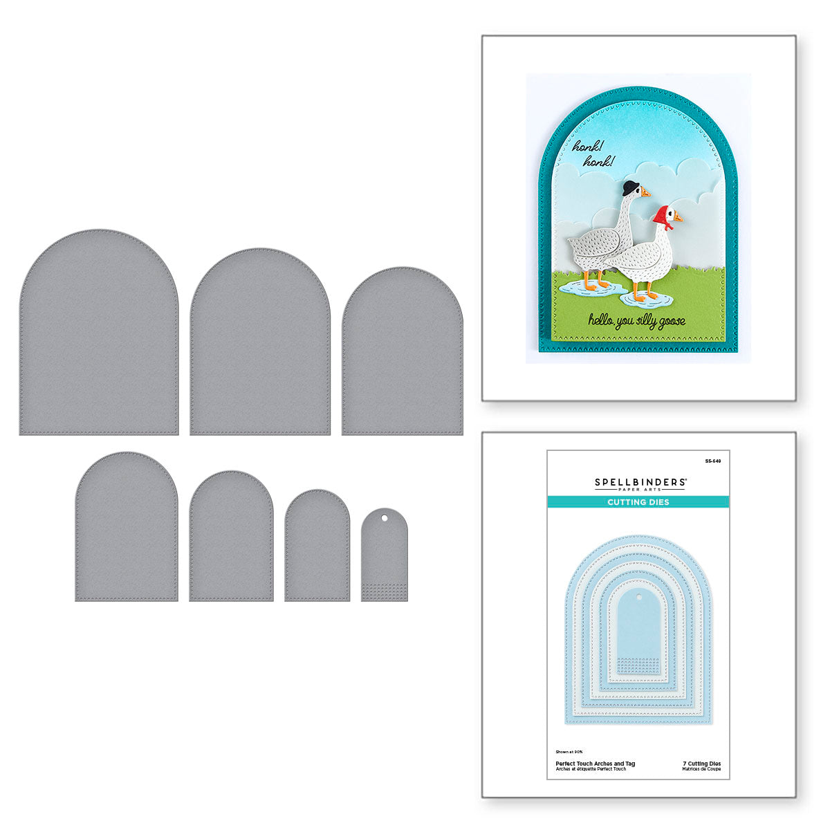 Spellbinders - Perfect Touch Arches Etched Dies