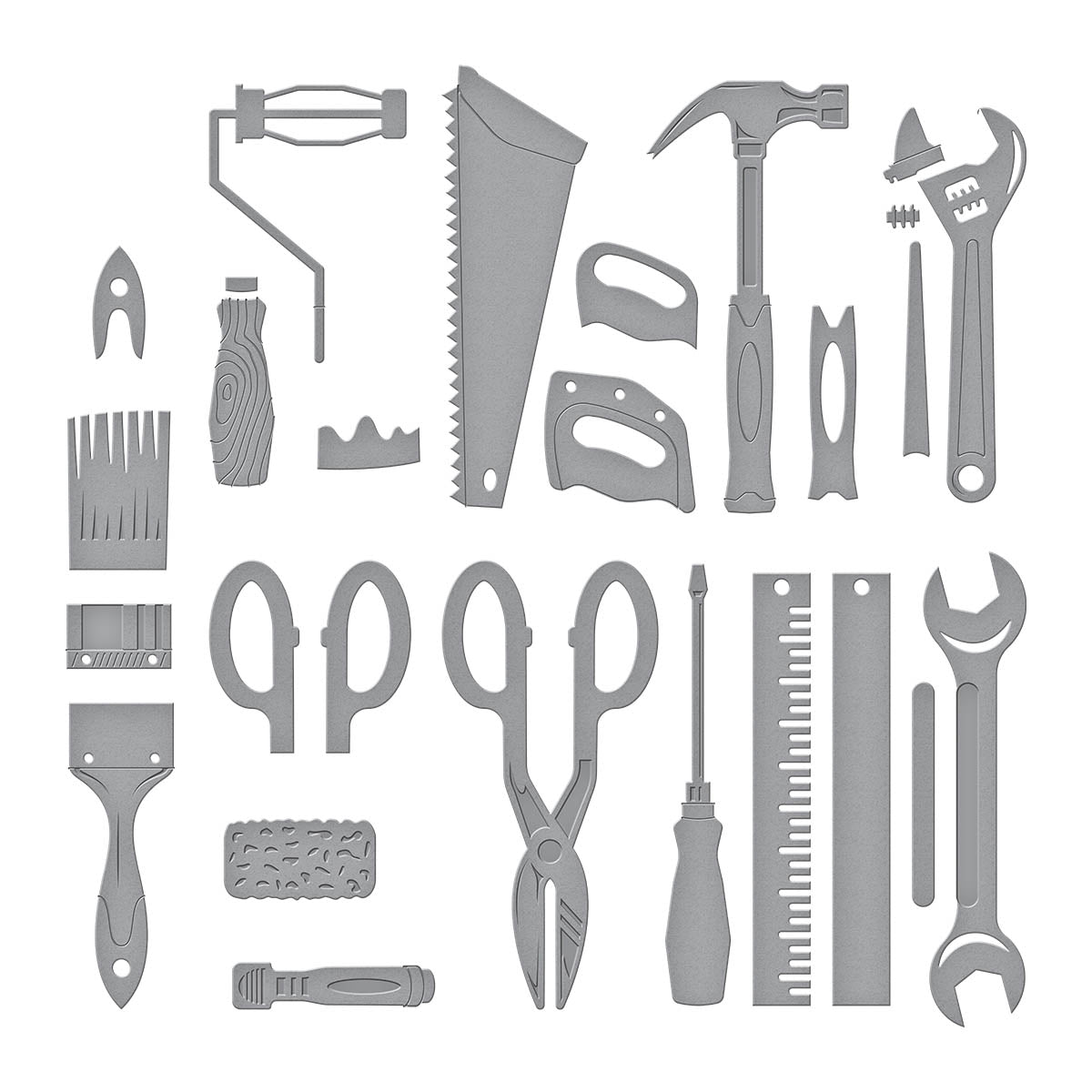 Spellbinders - All the Tools Etched Dies from the Toolbox Essentials Collection by Nancy McCabe