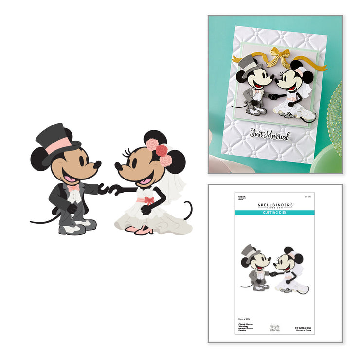 ***Pre-Order*** Spellbinders - Classic Mouse Wedding - Classic Mouse Wedding Etched Dies