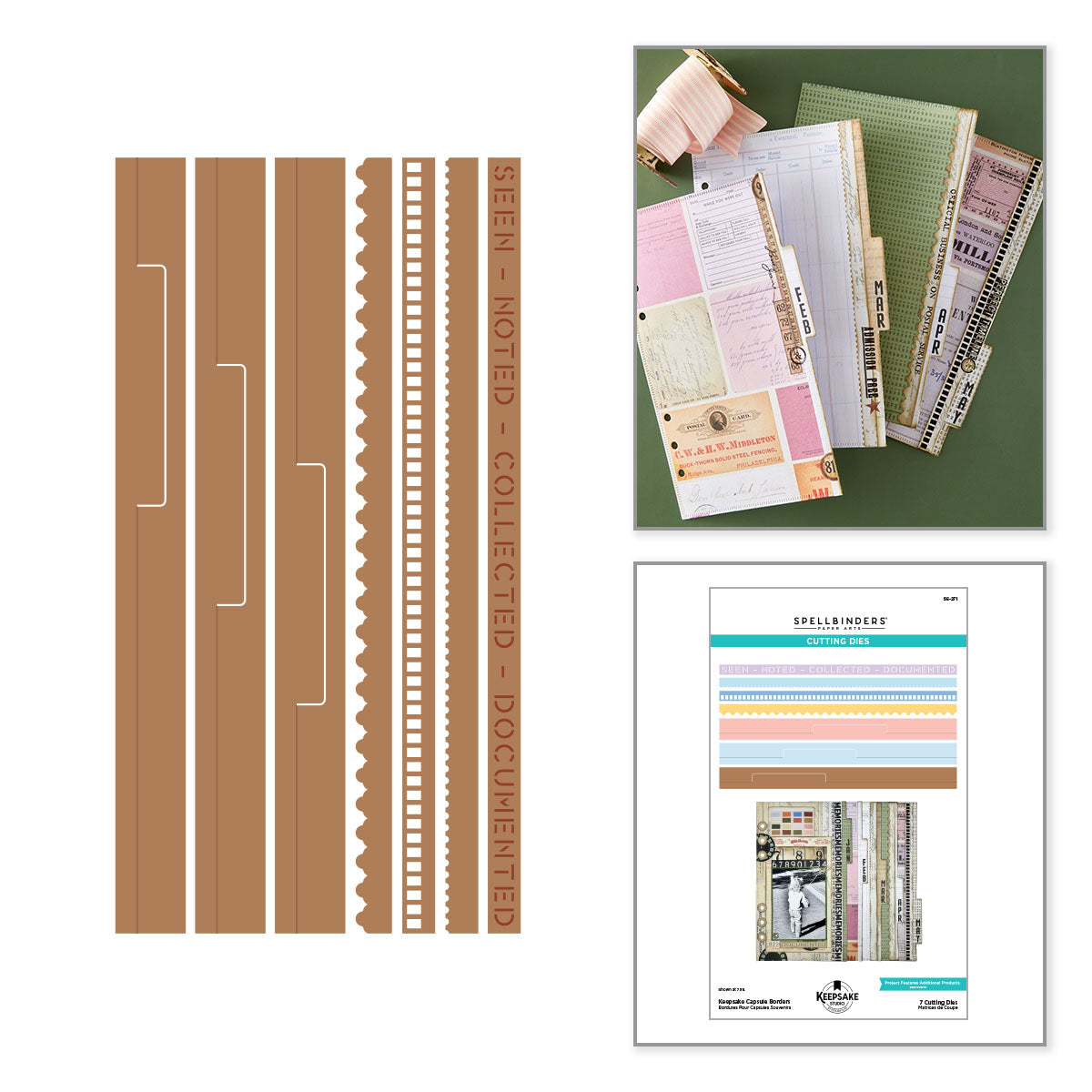 ***Pre-Order*** Spellbinders - Keepsake Capsule Borders Etched Dies by Esther Glas