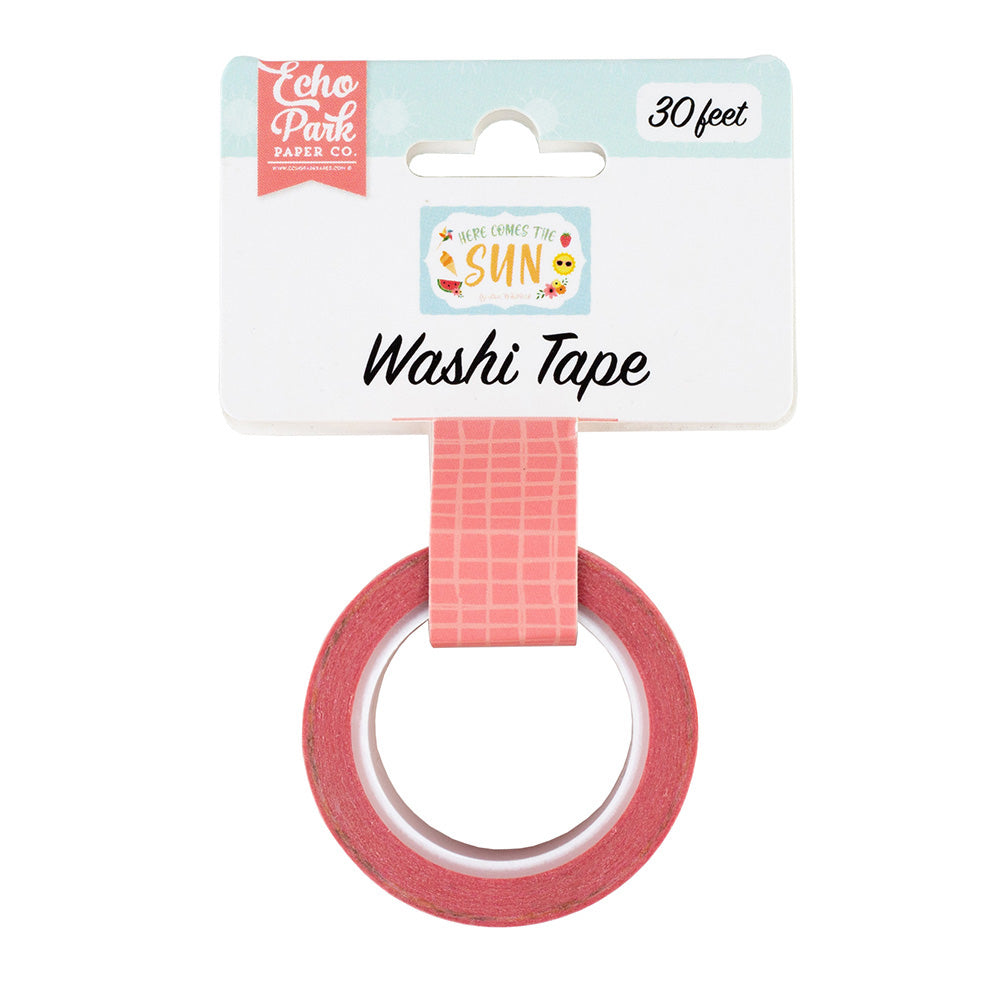 Echo Park - Here Comes The Sun - Washi Tape - Summer Plaid