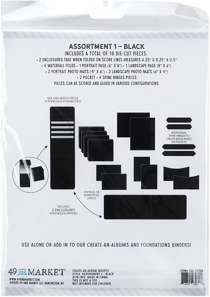 ***Pre-Order*** 49 and Market - Create-An-Album Inserts - Black