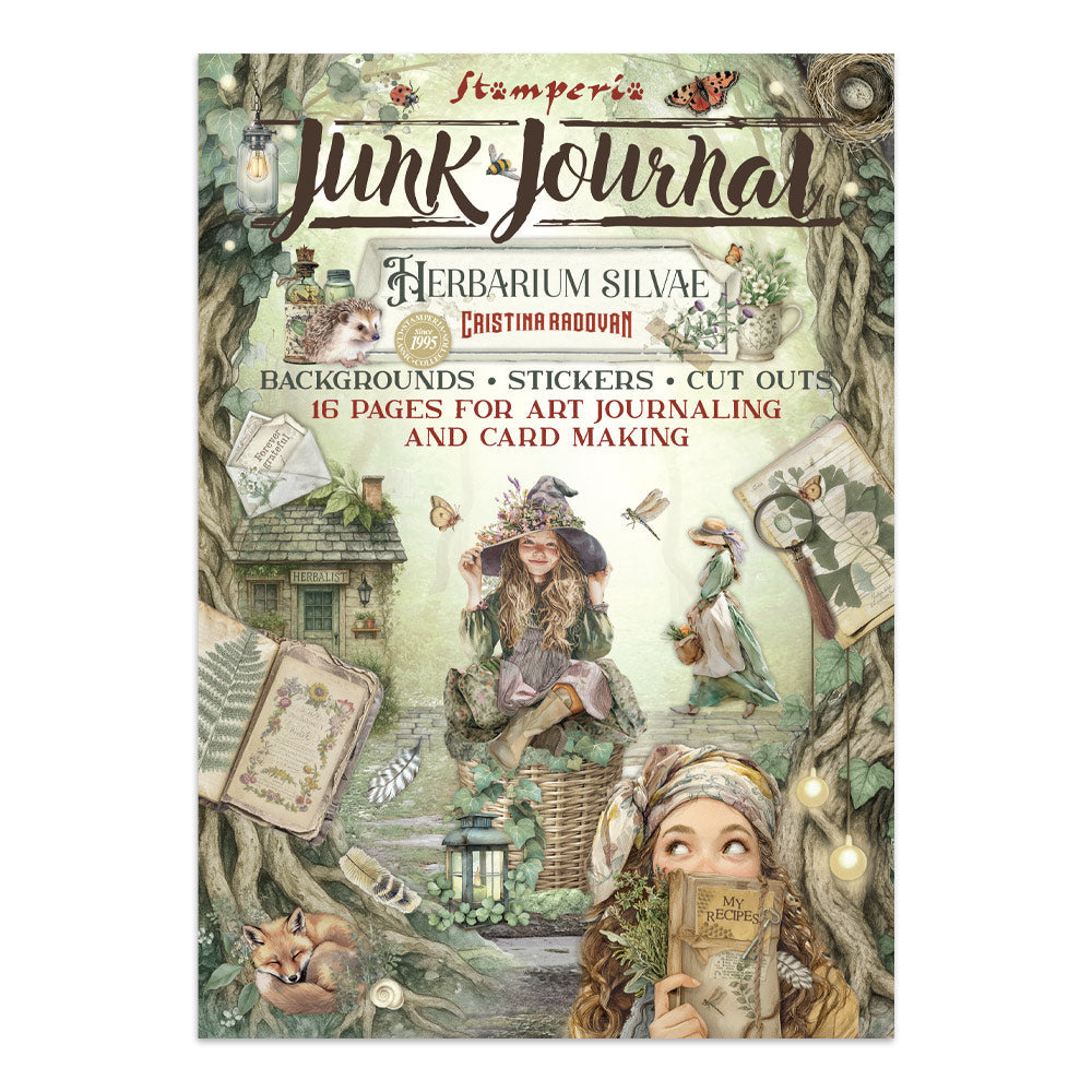 Stamperia - Printed Art Junk journal: stickers, cut-outs, backgrounds for Art and Craft - Herbarium Silvae
