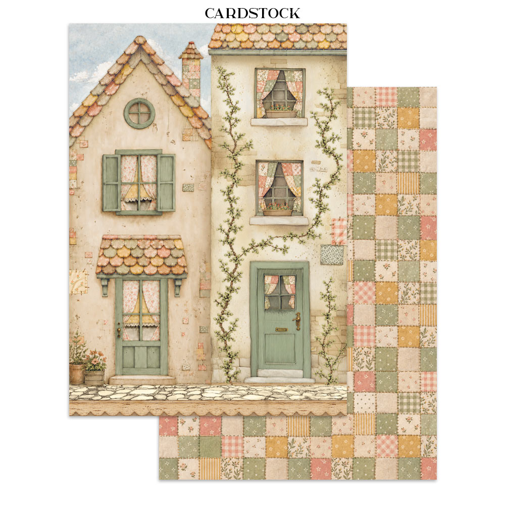 ***Pre-Order*** Stamperia - Printed Art Junk Journal: Stickers, Cut-Outs, Backgrounds For Art And Craft - Cozy Family