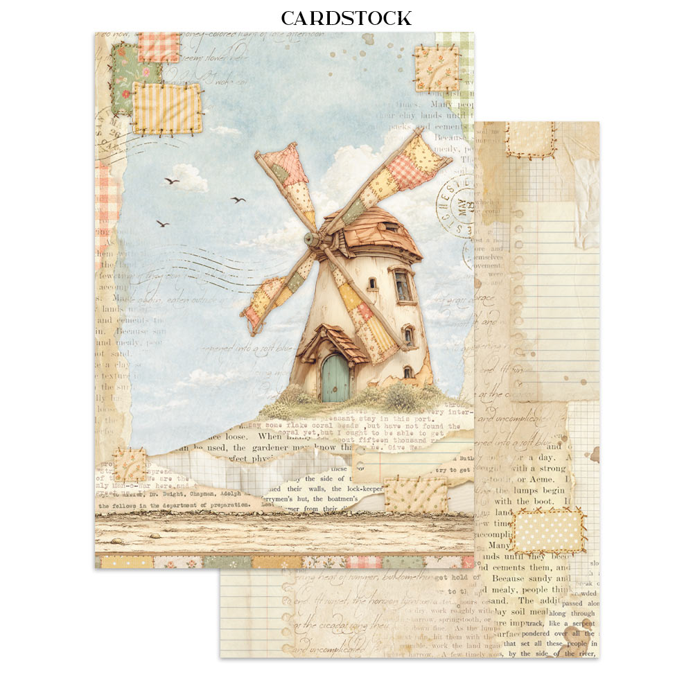 ***Pre-Order*** Stamperia - Printed Art Junk Journal: Stickers, Cut-Outs, Backgrounds For Art And Craft - Cozy Family