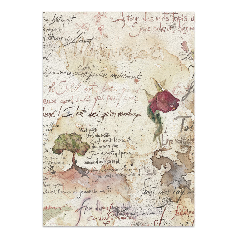 ***Pre-Order*** Stamperia - Printed Art Junk Journal Focus Points For Art And Craft A5 - Flowers And Poems