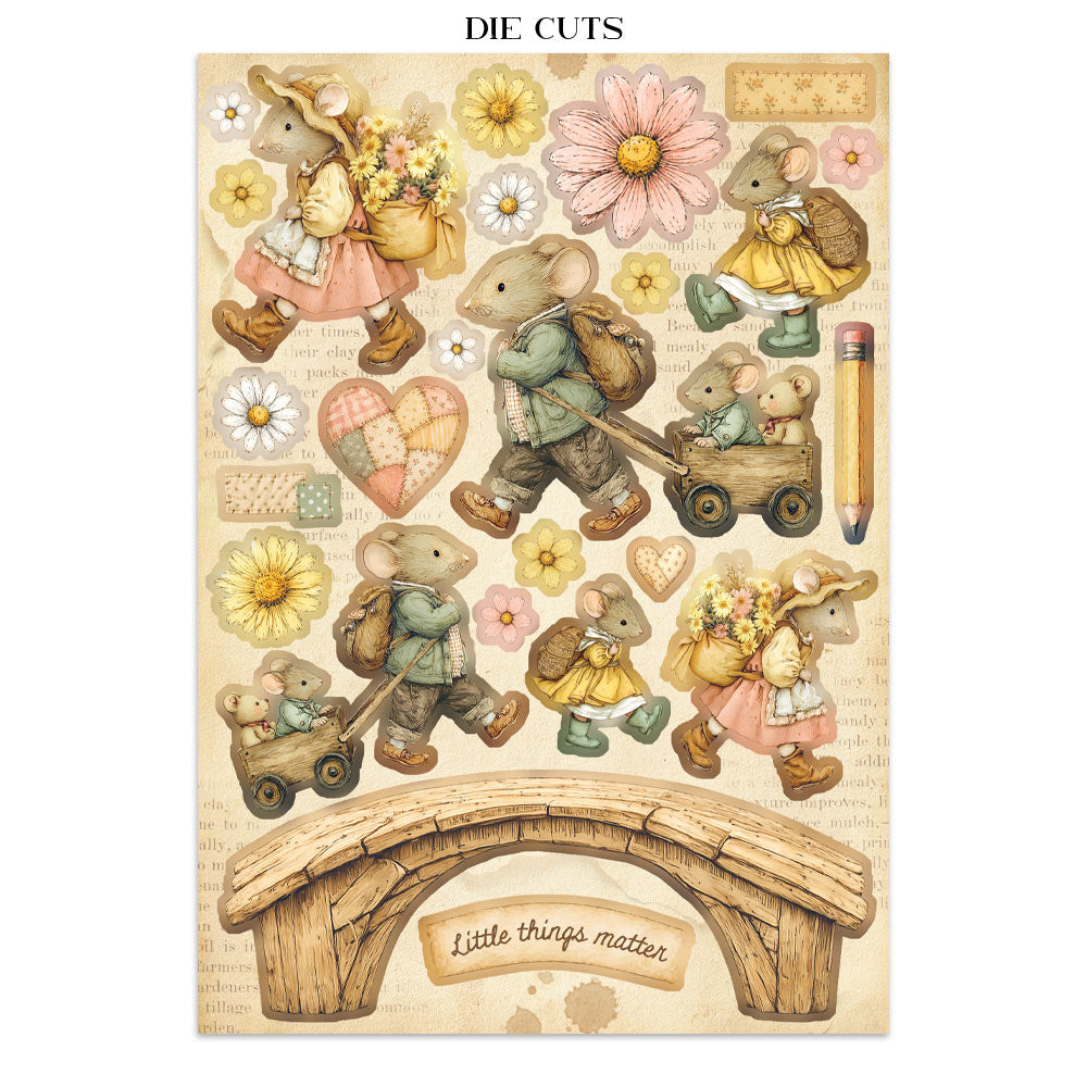 ***Pre-Order*** Stamperia - Printed Art Junk Journal Focus Points For Art And Craft A5 - Cozy Family