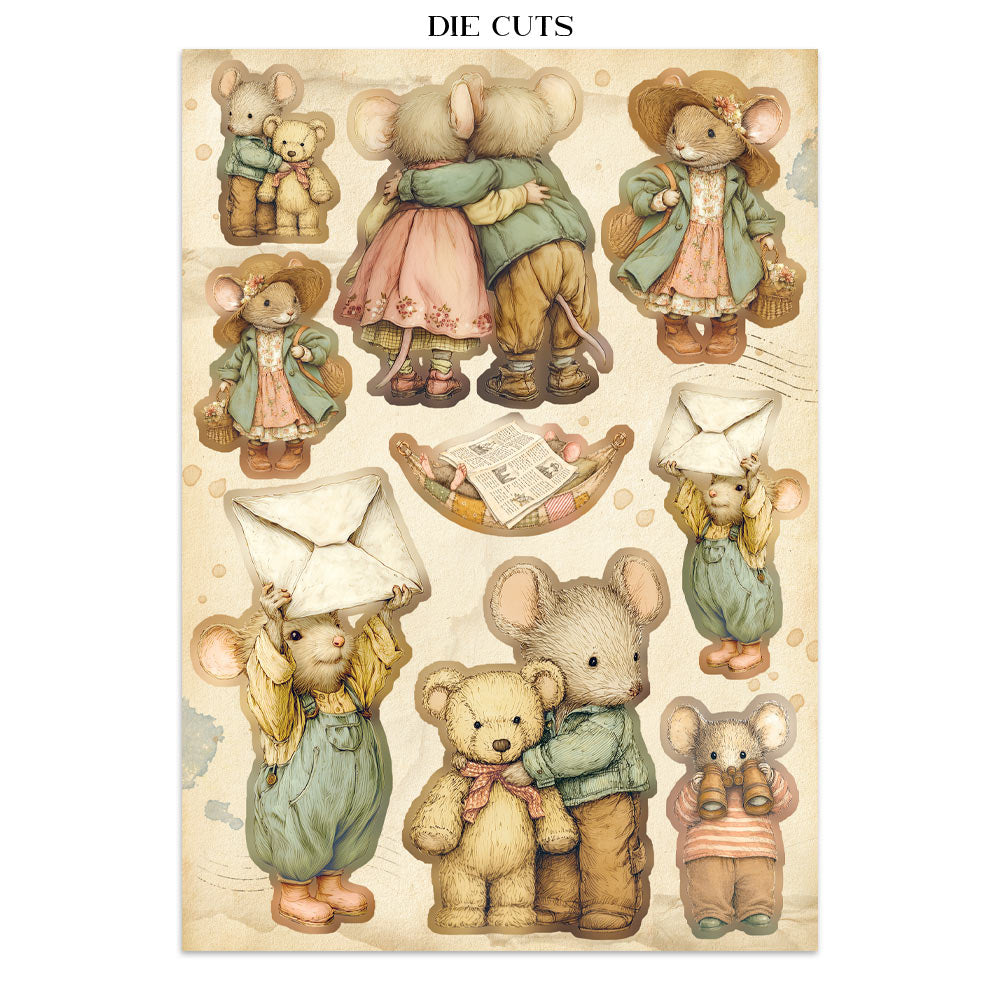 ***Pre-Order*** Stamperia - Printed Art Junk Journal Focus Points For Art And Craft A5 - Cozy Family