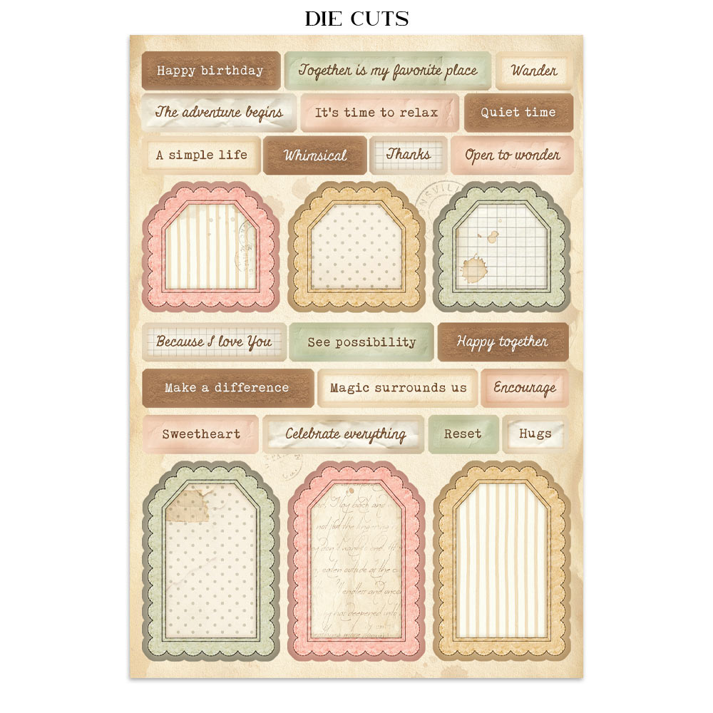 ***Pre-Order*** Stamperia - Printed Art Junk Journal Focus Points For Art And Craft A5 - Cozy Family