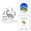 Spellbinders - Independent Exclusive - Dino - Sized Holiday Clear Stamp & Die Set