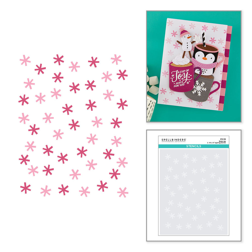 ***Pre-Order*** Spellbinders - Snow Joy Stencil