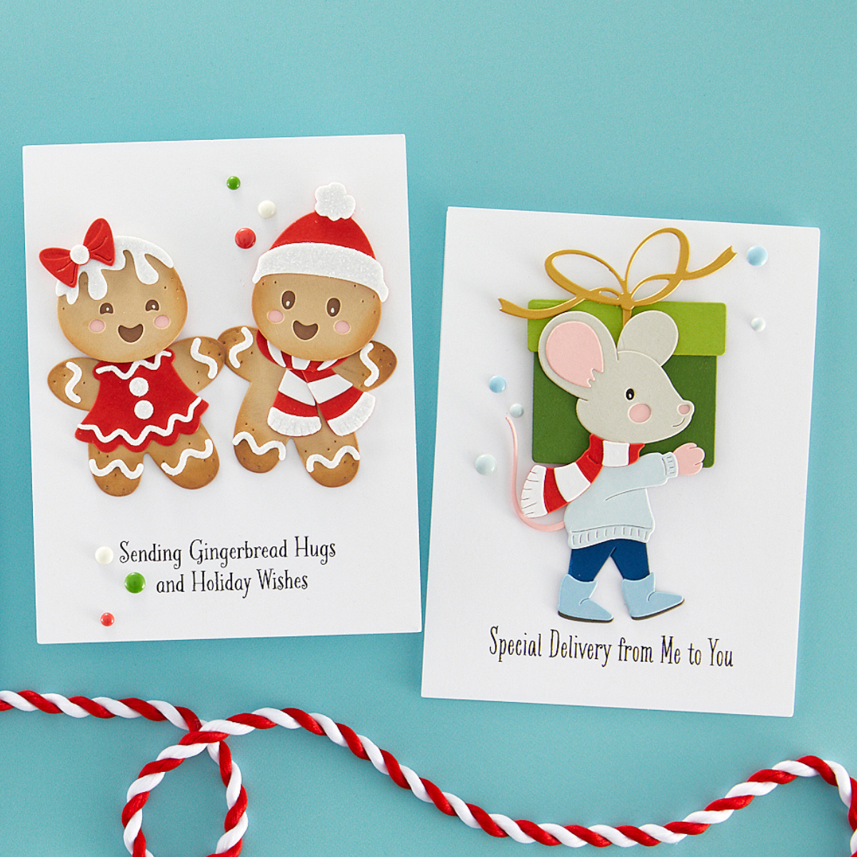 Spellbinders - Dancin' Gingerbread Etched Dies from the Dancin' Christmas Collection