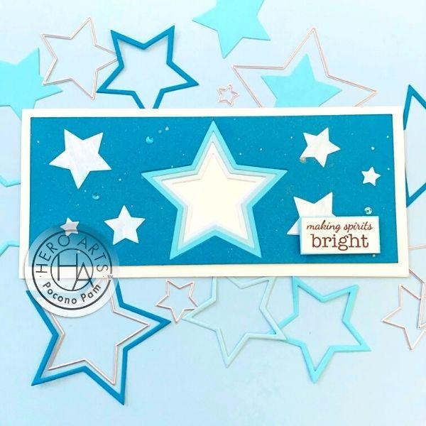 Hero Arts - Infinity Nesting Dies - 5-Point Stars