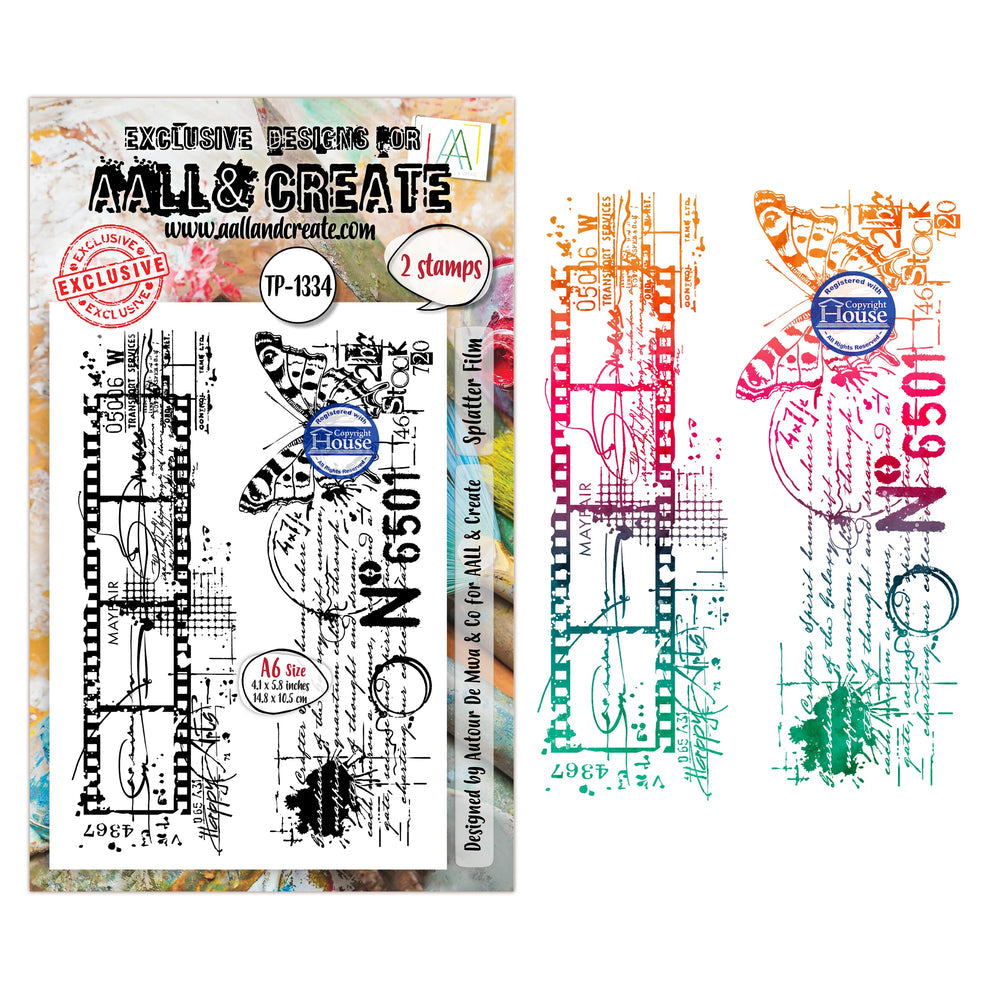 AALL And Create - A6 Stamp - Splatter Film - #1334