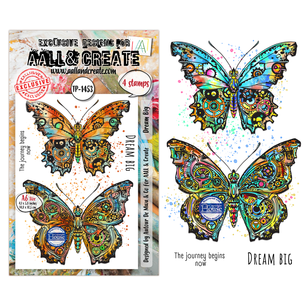 ***Pre-Order*** AALL And Create - A6 Stamp - Dream Big - #1453