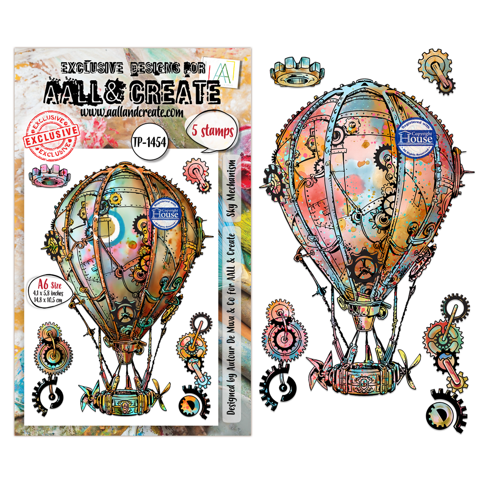 ***Pre-Order*** AALL And Create - A6 Stamp - Sky Mechanism - #1454